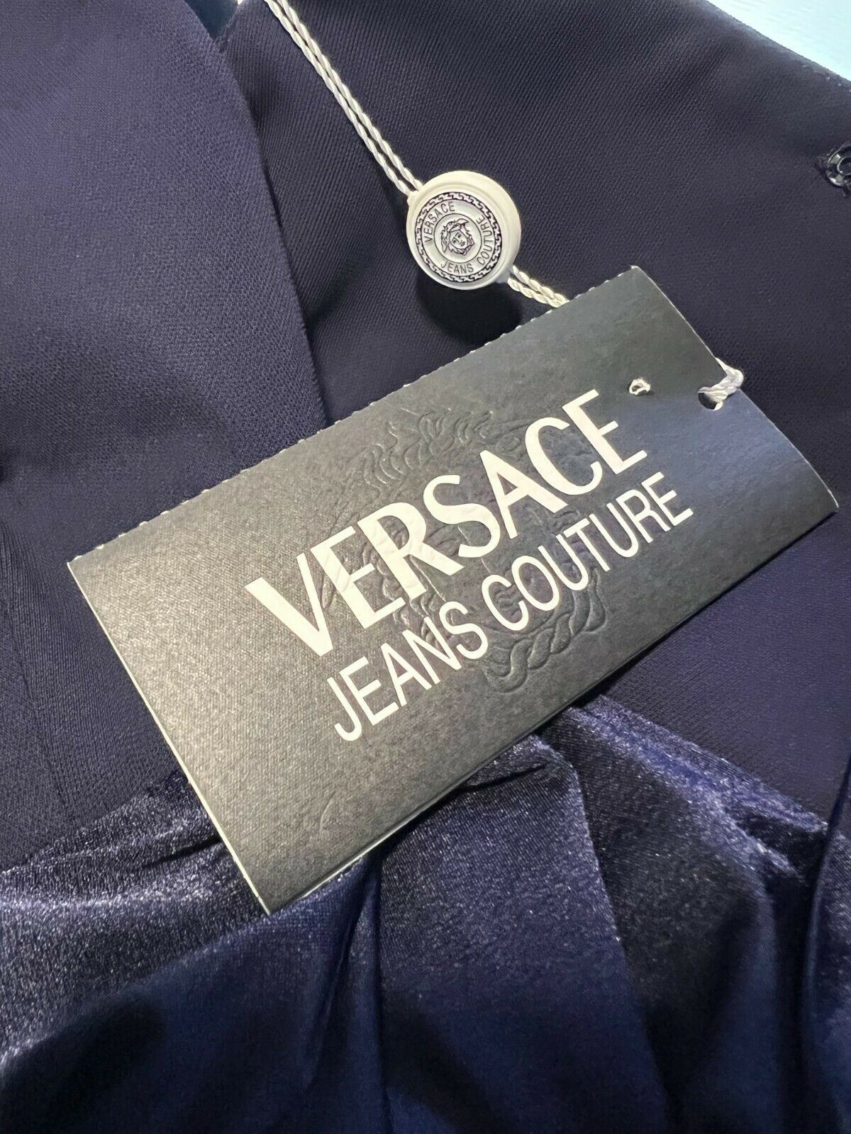 Versace Jeans Couture Navy Strapless Mini Dress UK 6 US 8 EU 36 IT 42 Timeless Fashions