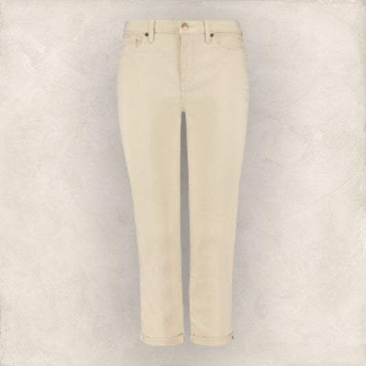 Pomodoro Sand Cotton Cropped Stretch Jeans UK 18 US 14 EU 46 Timeless Fashions