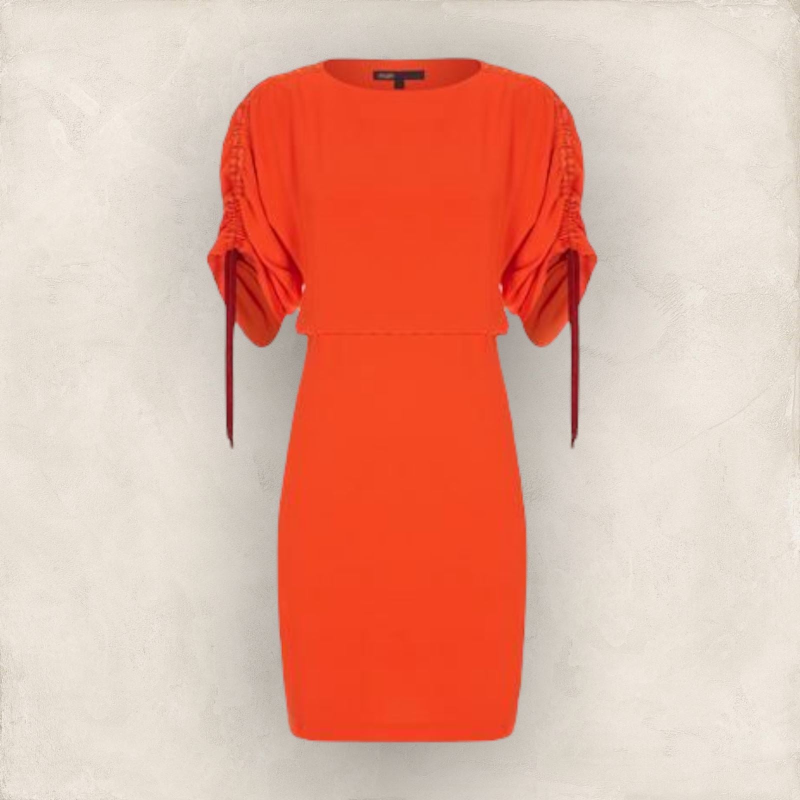 Maje Roan Coral Crepe Dress Size 2 UK 10 US 6 EU 38 IT 42 BNWT RRP £289 Timeless Fashions
