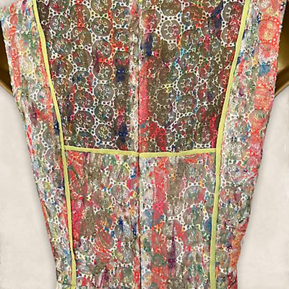 WHISTLES Florette MultiColoured Lace Sleeveless Summer Dress UK 8 US 4 EU 36 Timeless Fashions