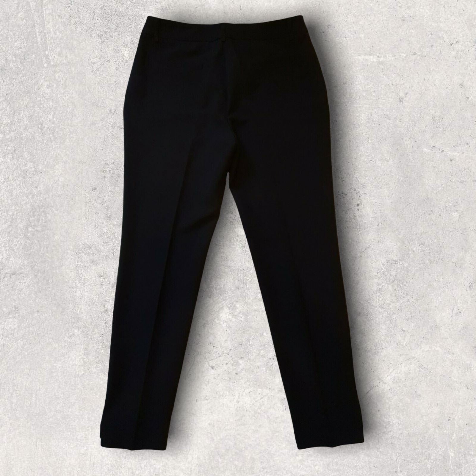 Libra Black Straight Leg Tailored Trousers UK 16 US 12 EU 44 Timeless Fashions