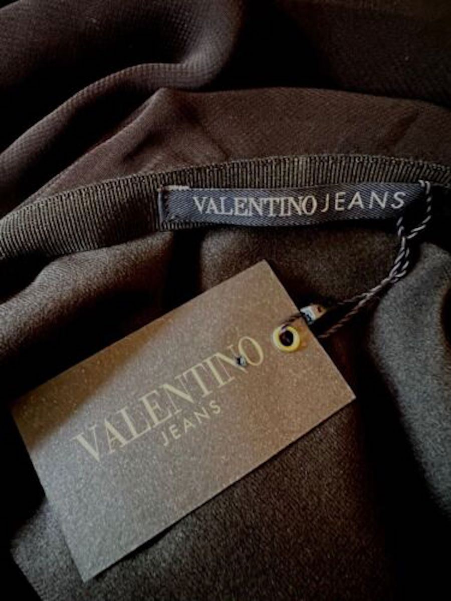 Valentino Jeans Womens Black & White Floral Chiffon Skirt UK 16 EU 44 US 12 IT 48 Timeless Fashions
