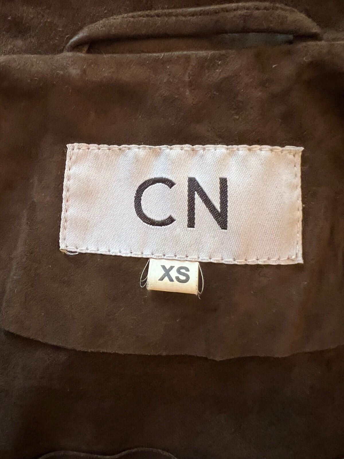 CN Vintage Butter Soft Chocolate Suede Jacket Size XS Approx UK 12 US 8 EU 40 Timeless Fashions