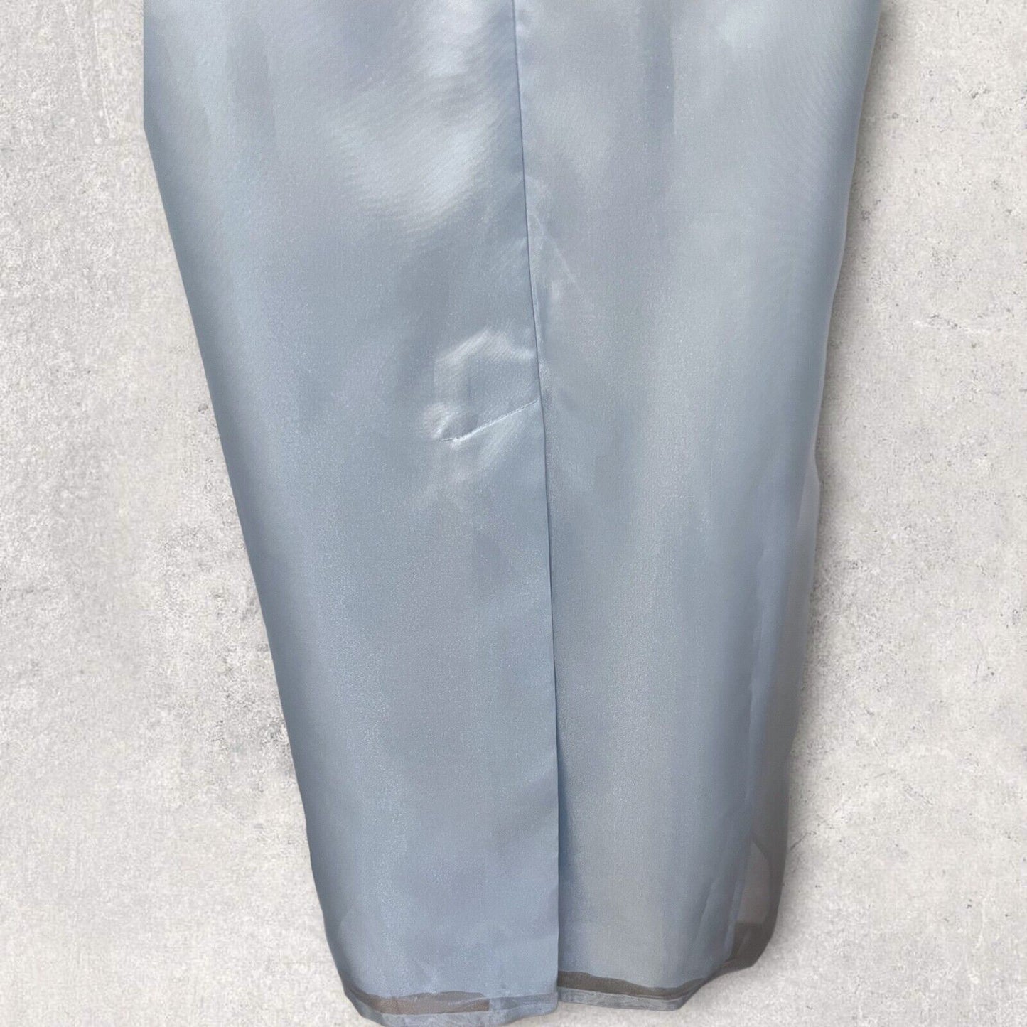 Zapa Ice Blue, Long Organza Snowflake Dress, UK 14 US 10 EU 42 BNWT RRP £245 Timeless Fashions