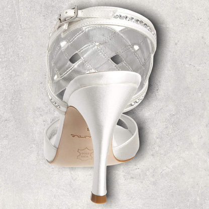 Bourne Tiffany Ivory Satin Heel Bridal Shoes UK 7 BNIB Timeless Fashions