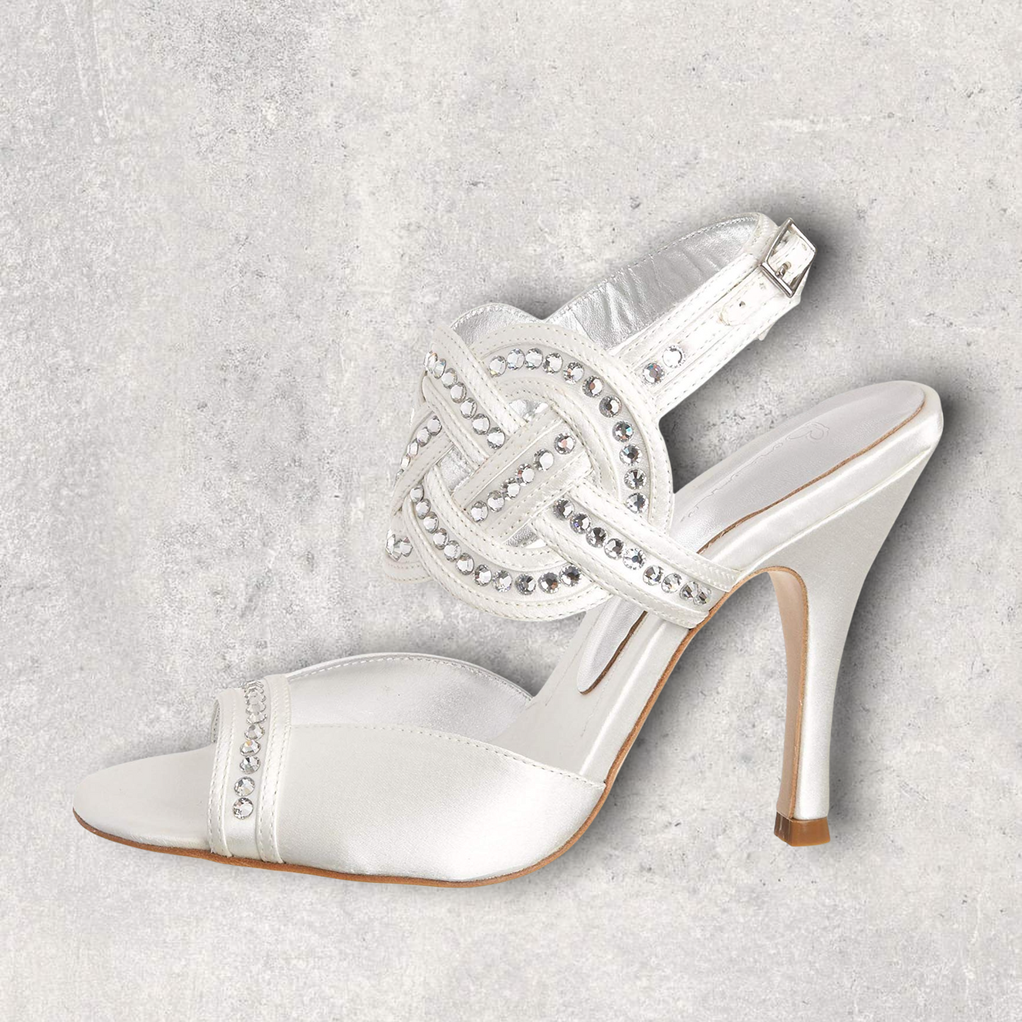 Bourne Tiffany Ivory Satin Heel Bridal Shoes UK 7 BNIB Timeless Fashions
