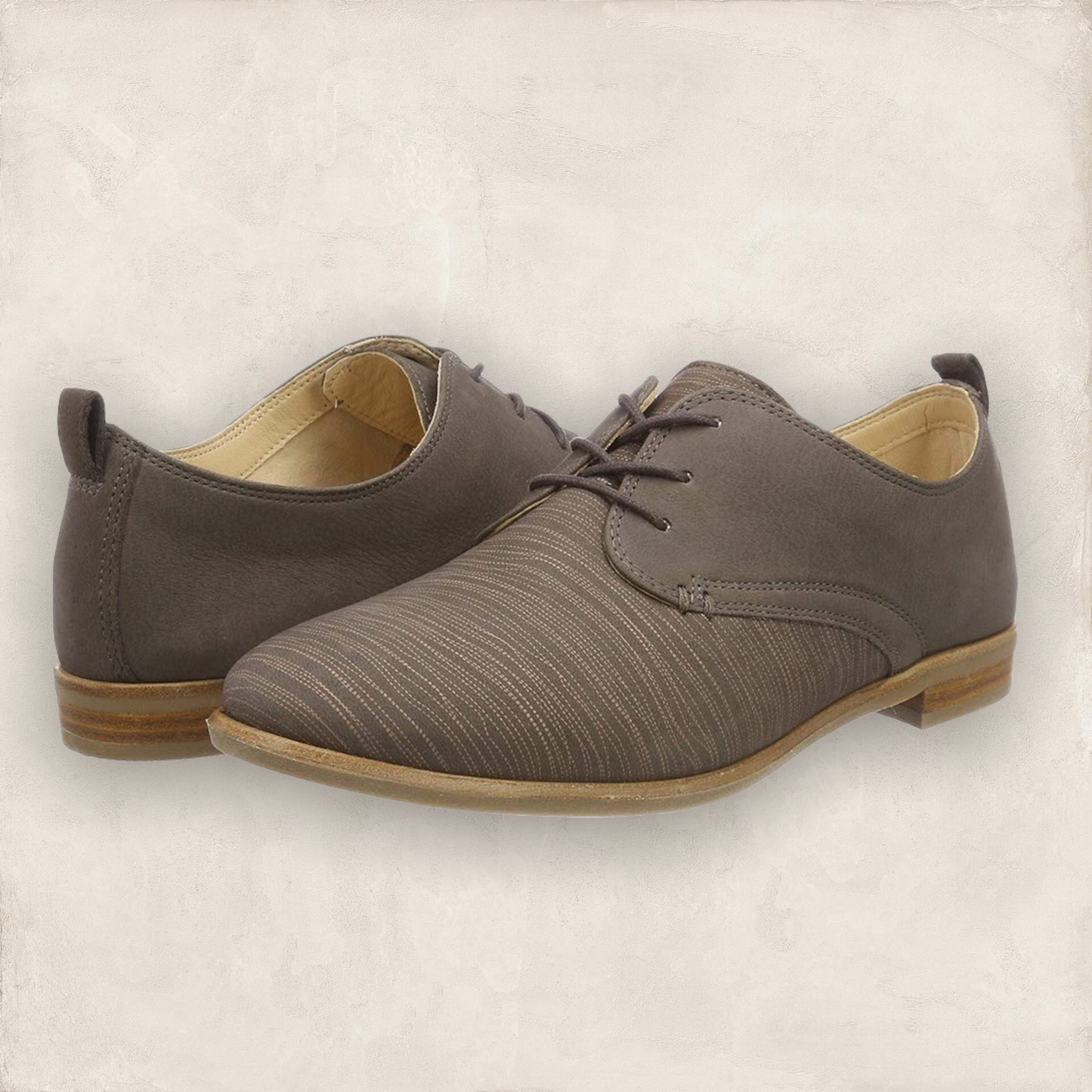 Clarks Alice May Women's Wide Lace-Up Shoes Taupe UK 5 Timeless Fashions