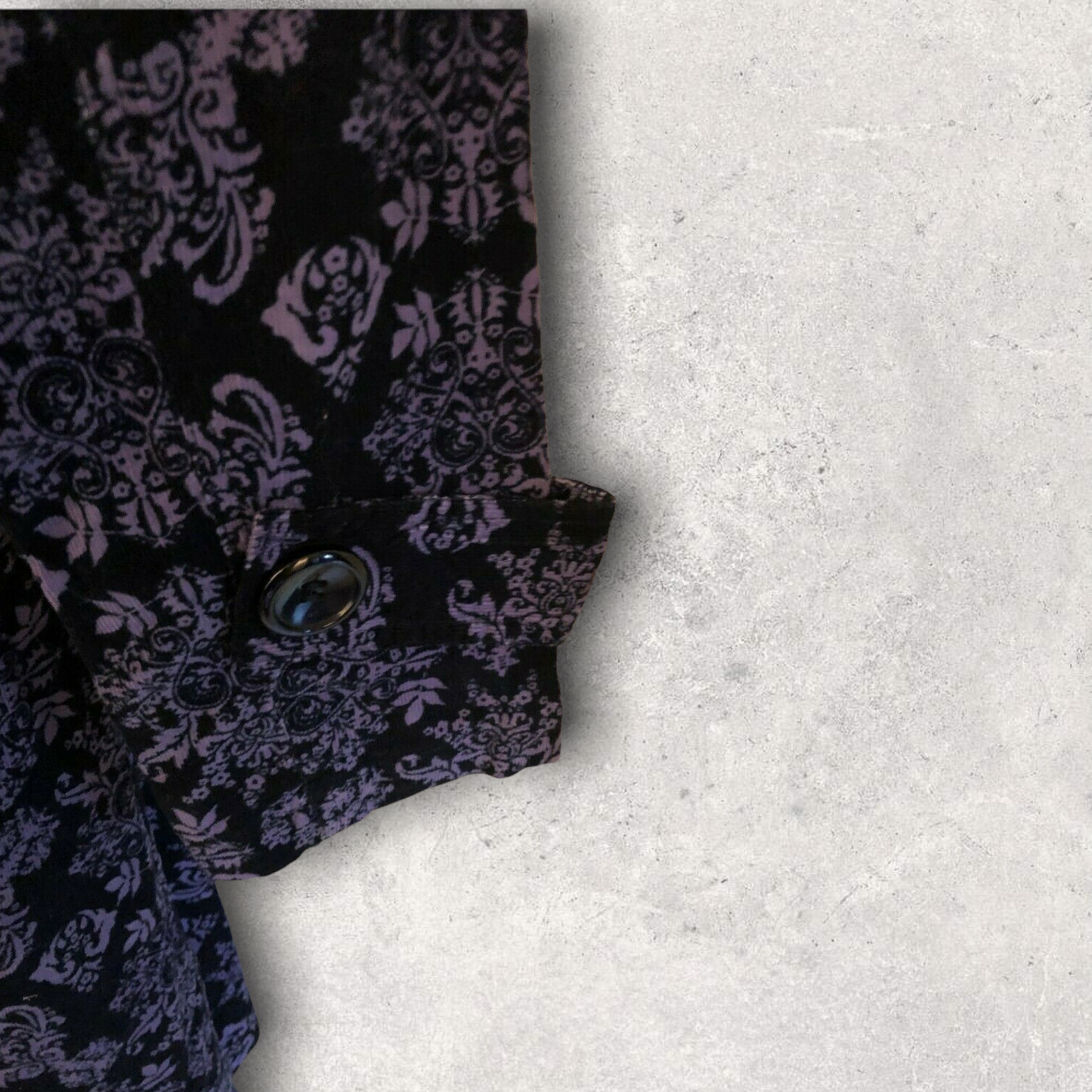 Amari Women's Purple & Black Needle Cord Lightweight Coat UK 12 US 8 EU 40 Timeless Fashions