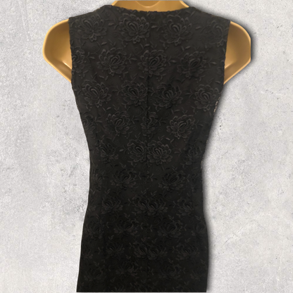 Whistles Black Lace Pencil Dress UK 8 US 4 EU 36 Timeless Fashions