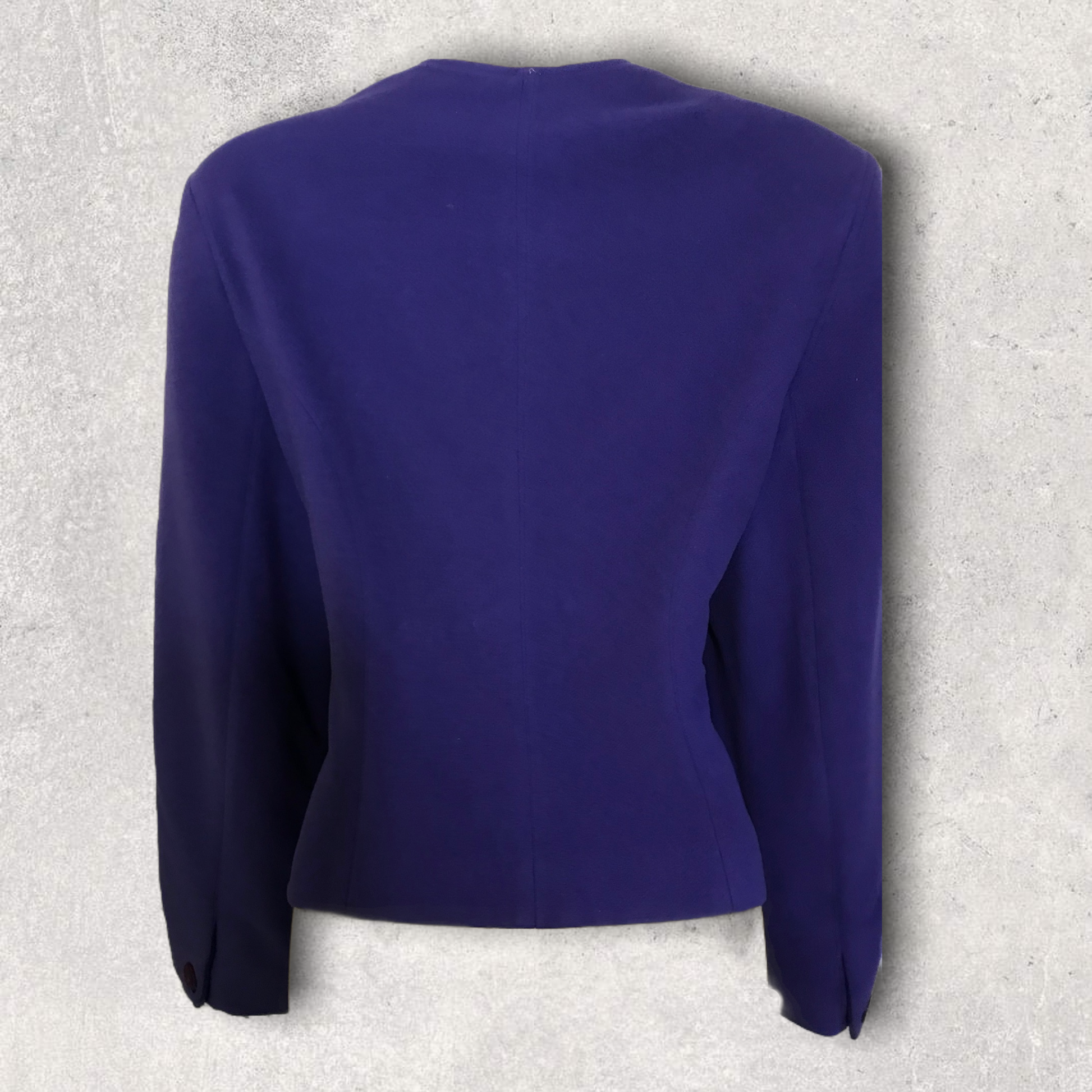 Alexon Vintage Purple Wool & Cashmere Jacket UK 10 US 6 EU 38 Timeless Fashions