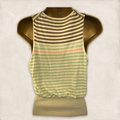 Paul Smith Pale Green Fine Knit Cotton Cashmere Mix Top Size M UK 10/12 Timeless Fashions
