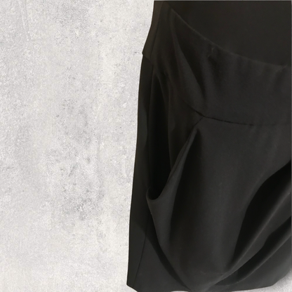 DKNY Donna Karan Women's Black Drop Waist Wool Dress UK 8 US 4 EU 36 Timeless Fashions