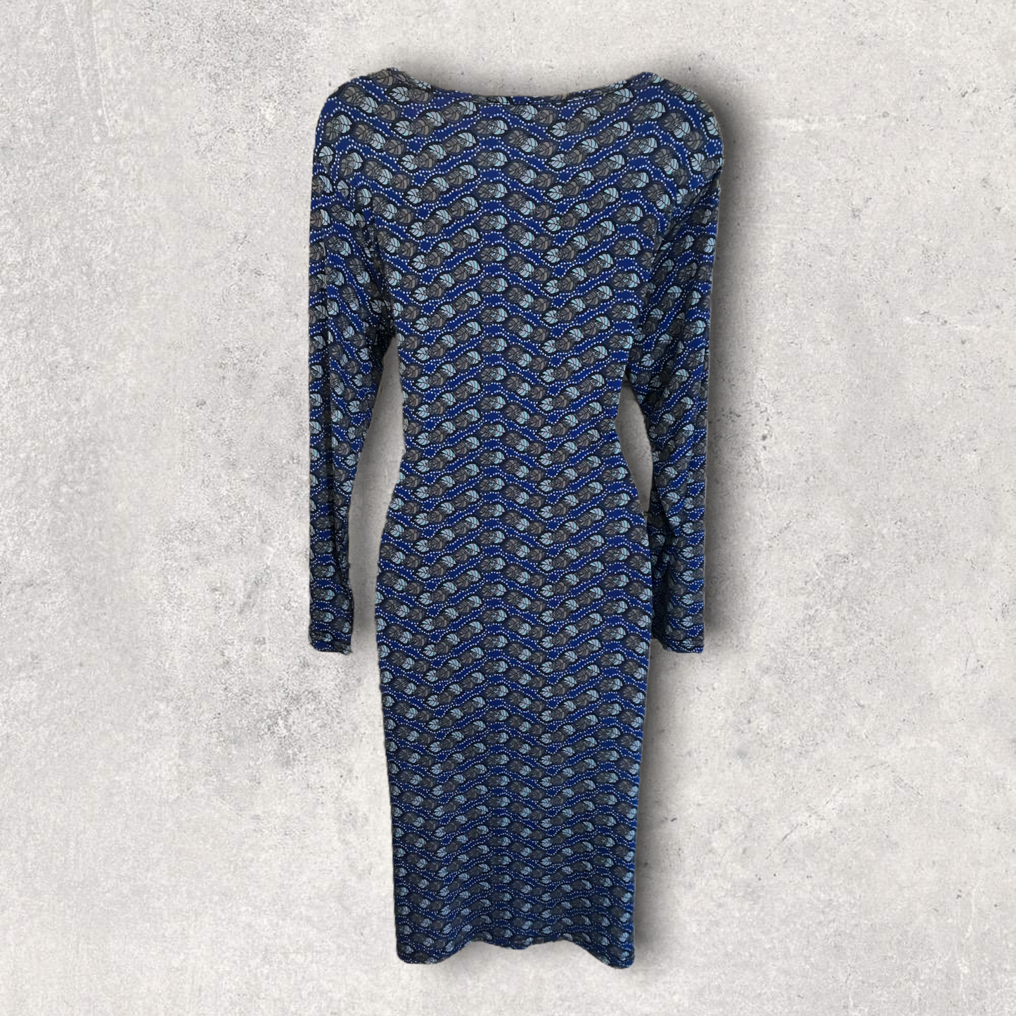 Ingenue Eve Blue Stretch Dress UK 16 US 12 EU 44 BNWT Timeless Fashions