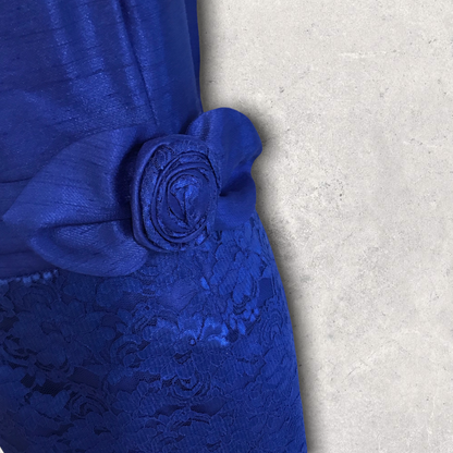 Michaela Louisa Royal Blue Lace Special Occasion Outfit UK 10 US 6 EU 38 Timeless Fashions