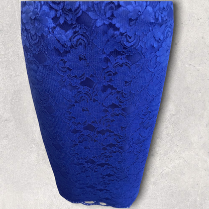 Michaela Louisa Royal Blue Lace Special Occasion Outfit UK 10 US 6 EU 38 Timeless Fashions