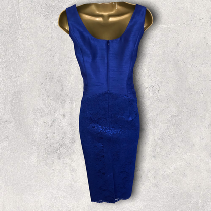 Michaela Louisa Royal Blue Lace Special Occasion Outfit UK 10 US 6 EU 38 Timeless Fashions