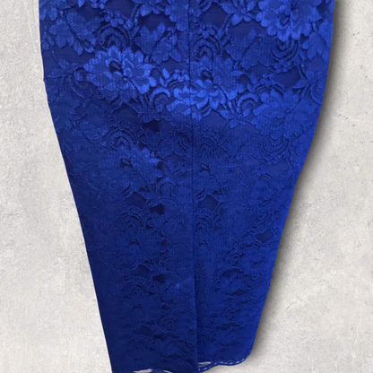 Michaela Louisa Royal Blue Lace Special Occasion Outfit UK 10 US 6 EU 38 Timeless Fashions
