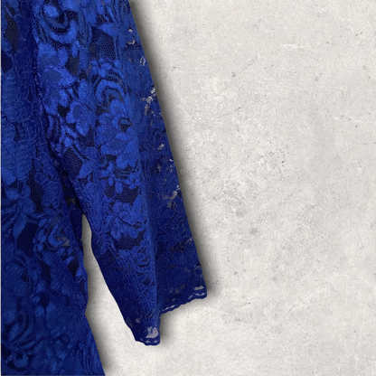 Michaela Louisa Royal Blue Lace Special Occasion Outfit UK 10 US 6 EU 38 Timeless Fashions