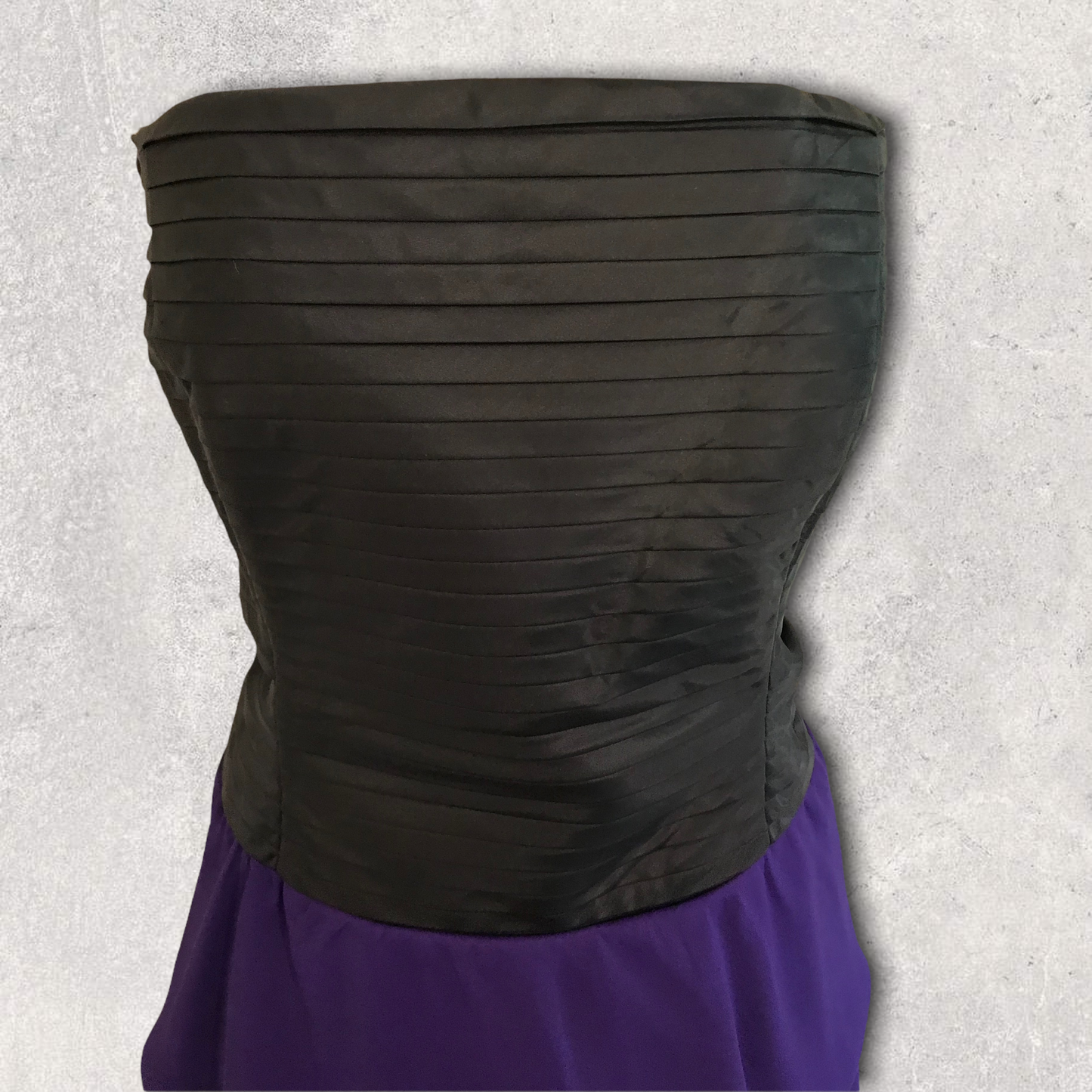 Reiss Women's Black & Purple Helga Evening Dress UK 8 US 4 EU 36 Timeless Fashions