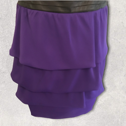 Reiss Women's Black & Purple Helga Evening Dress UK 8 US 4 EU 36 Timeless Fashions