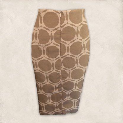 Libra Natural Geo Print Pencil Skirt UK 16 US 12 EU 44 Timeless Fashions