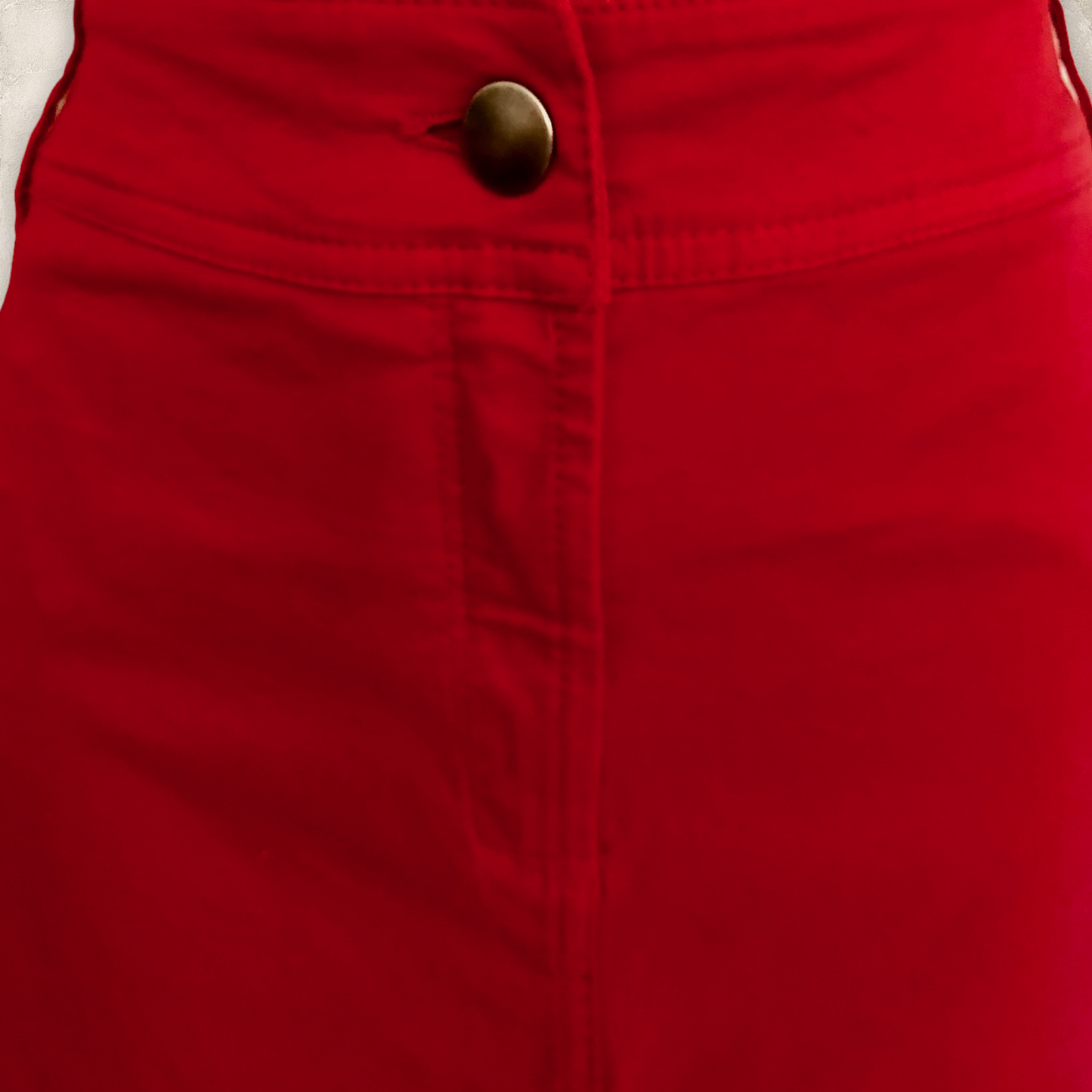 Pomodoro Womens Red Cotton Pencil Skirt UK 18 US 14 EU 46 Timeless Fashions
