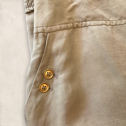 Marcelino Light Beige Linen Mix Pencil Skirt UK 14 US10 EU 42 Timeless Fashions