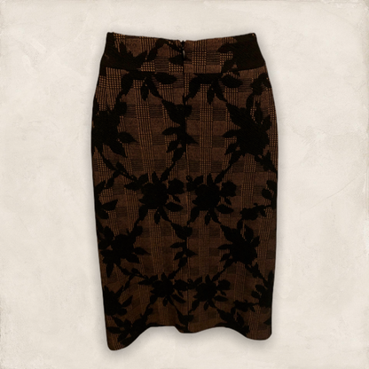 Marie Mero Glazed Ginger Wrap Style Skirt UK 16 EU 44 US 12 Timeless Fashions
