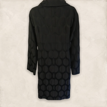 SULU Kirstin Bernecker Black Lagenlook Coat UK 10 US 6 EU 38 Timeless Fashions