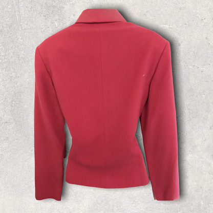 Salvatore Ferragamo Womens Vintage Pink, Wool & Cashmere Jacket UK 12 US 8 EU 40 IT 44 Timeless Fashions