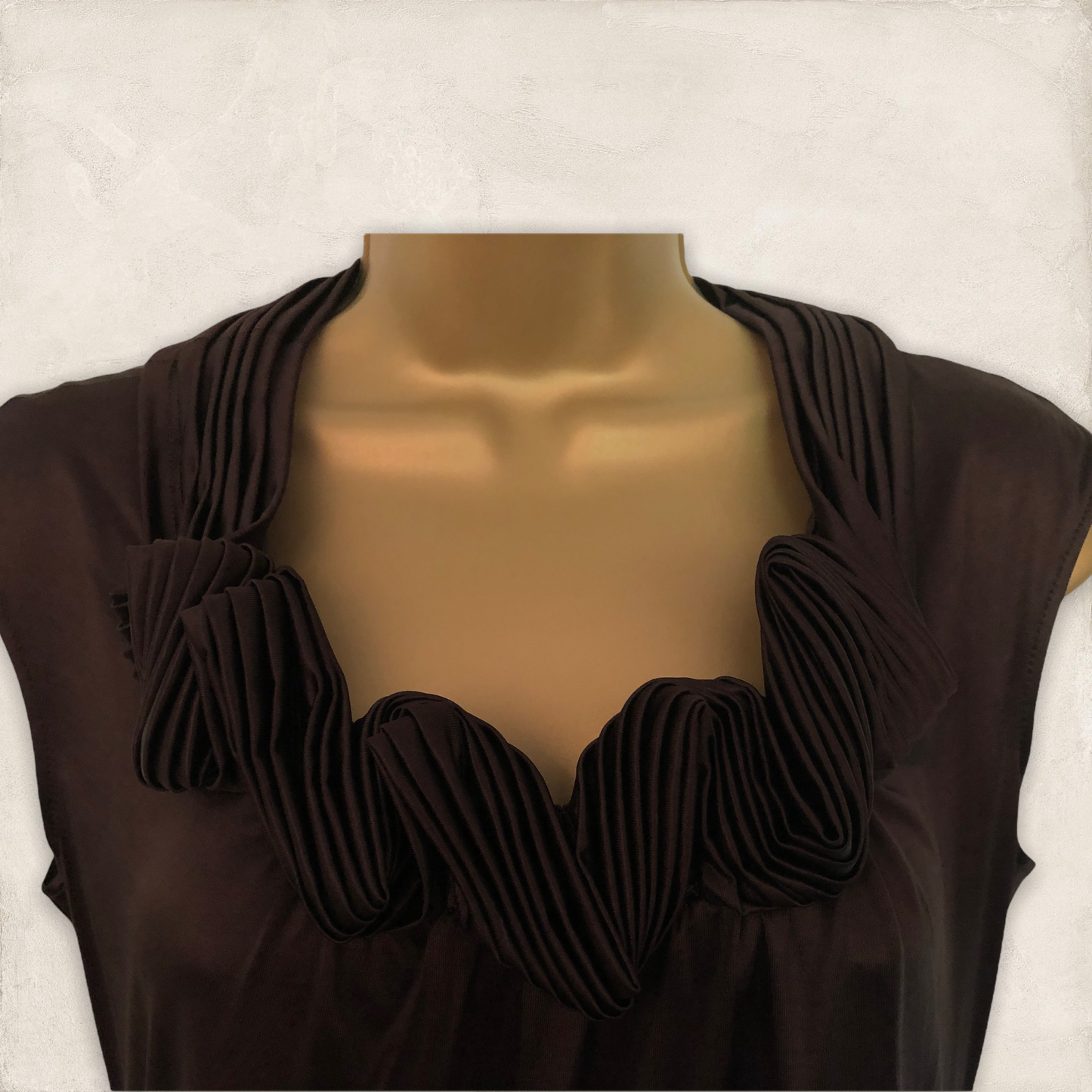 Cynthia Steffe Chocolate Brown Silky Top UK 8 US 4 EU 36 Timeless Fashions