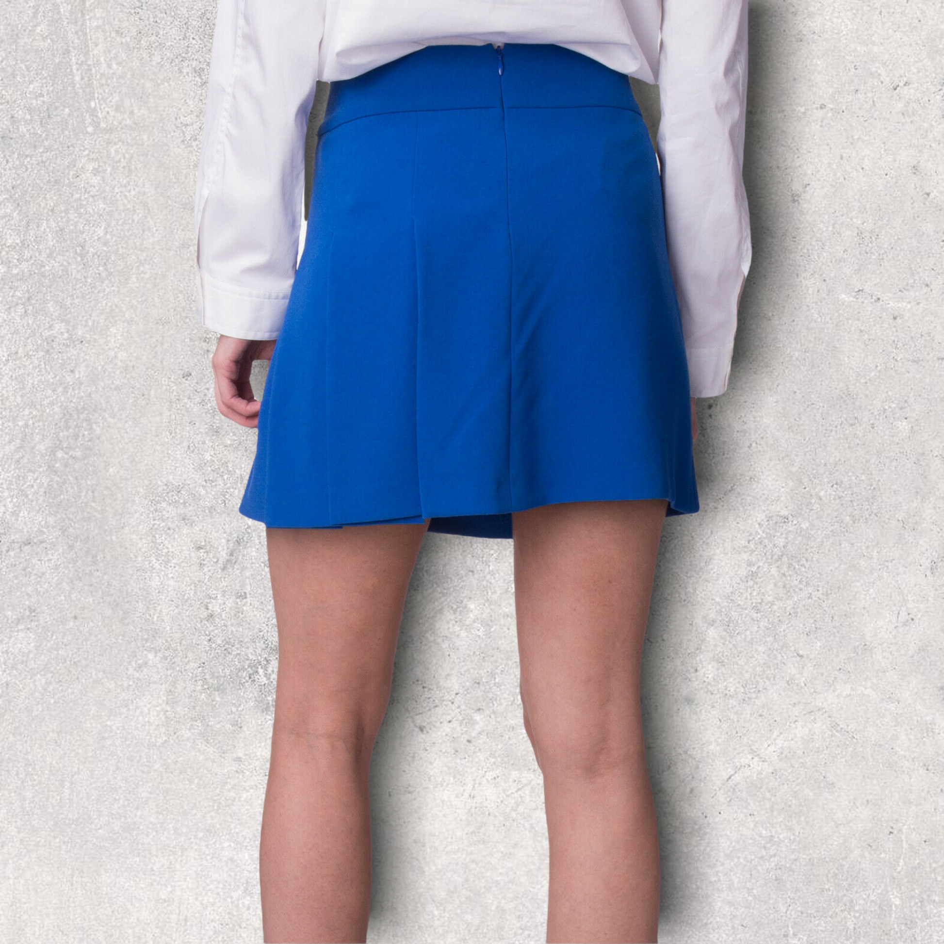 Joseph Blue Harold Pleated Crepe Tennis Skirt UK 12 BNWT RRP £185 Timeless Fashions