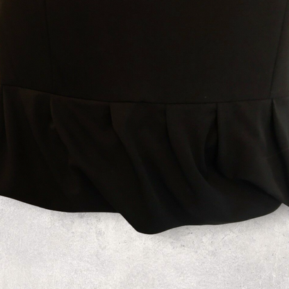 Joseph Black Puffball Pencil Mini Skirt UK 14 US 10 EU 42 Timeless Fashions