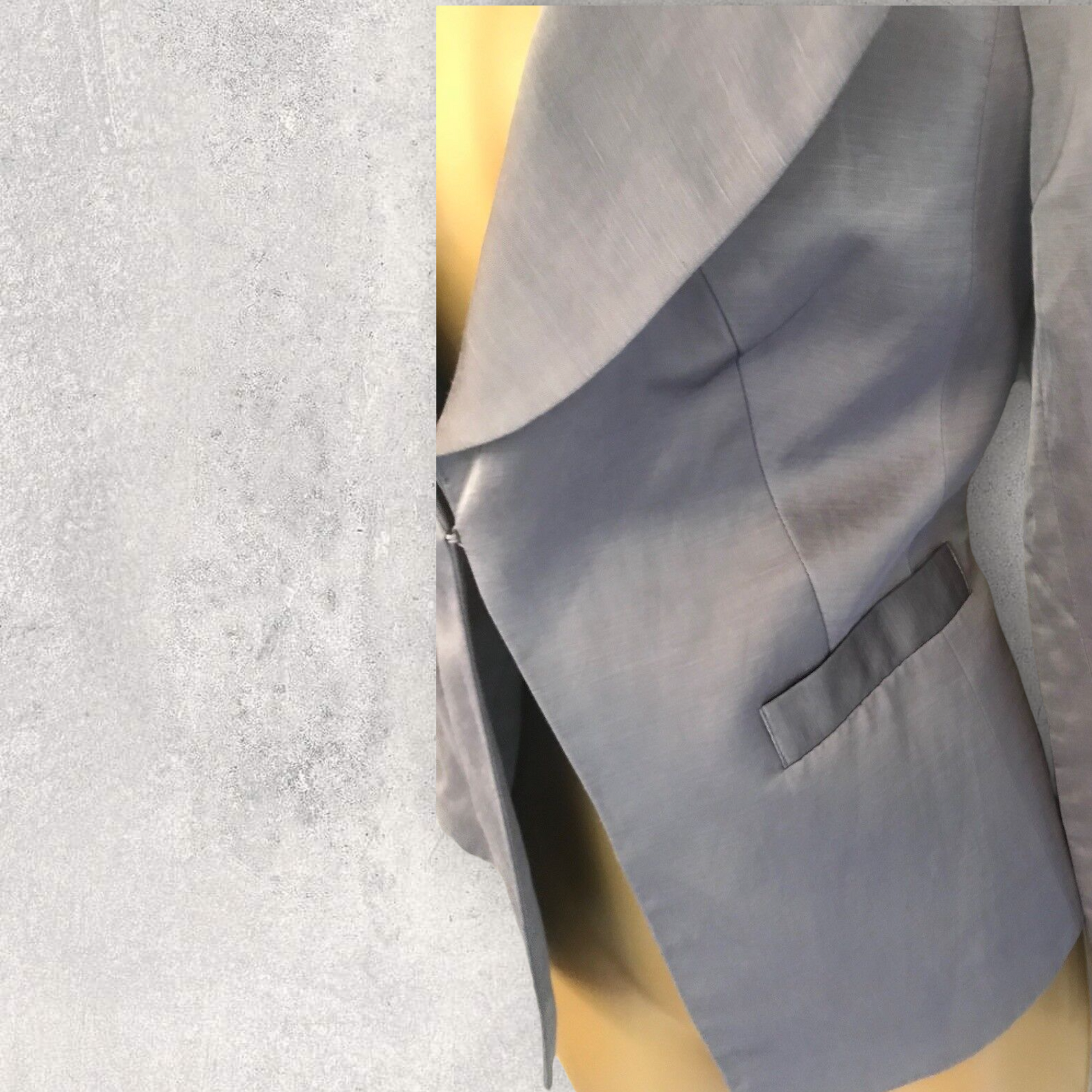 Fenn Wright Manson Jacket Grey Linen Mix UK 12 US 8 EU 40 Timeless Fashions