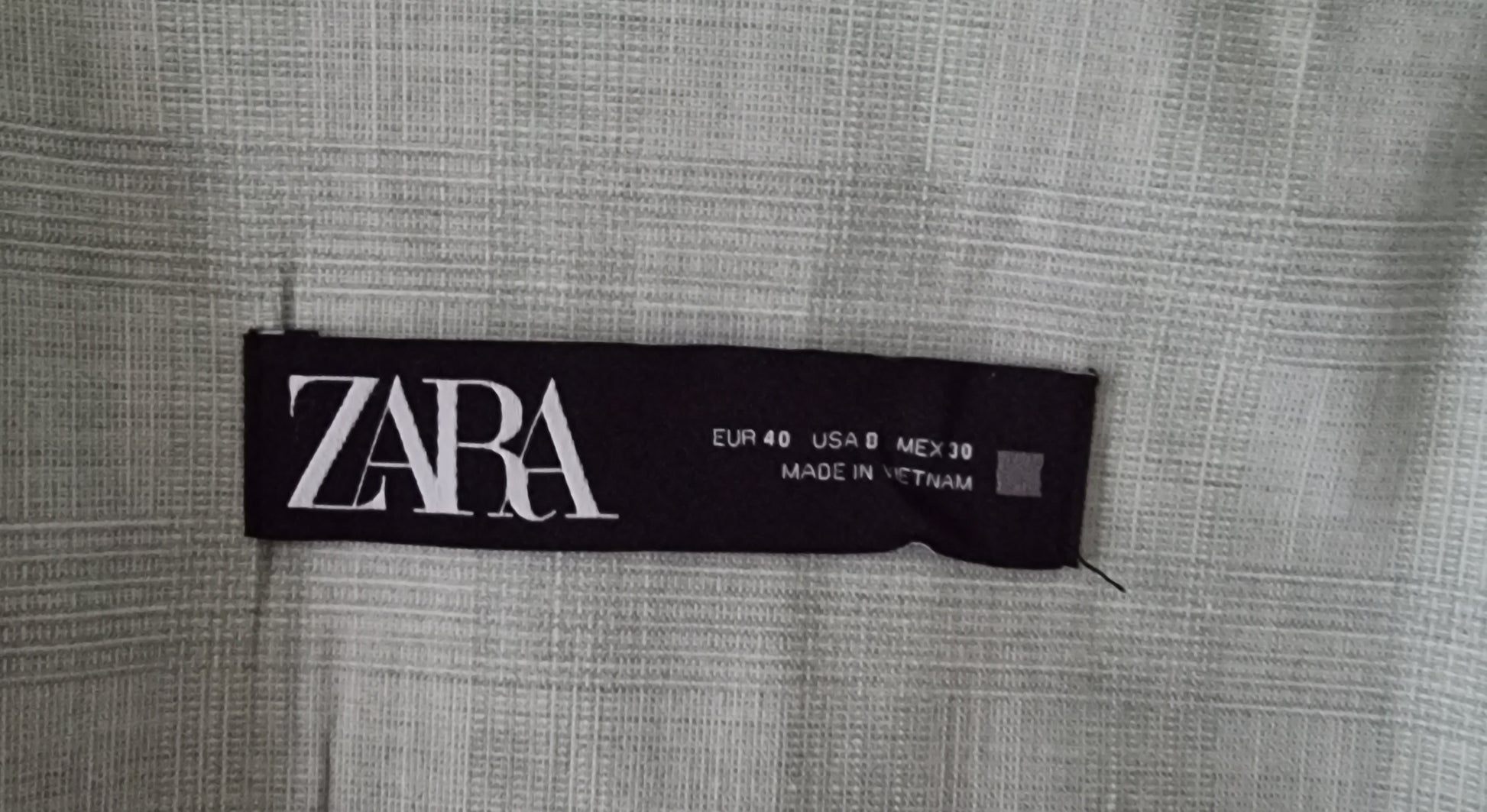 Zara Mint Green Stylish Two Piece Trouser Suit UK 10/12 US 6/8 EU 38/40 Timeless Fashions