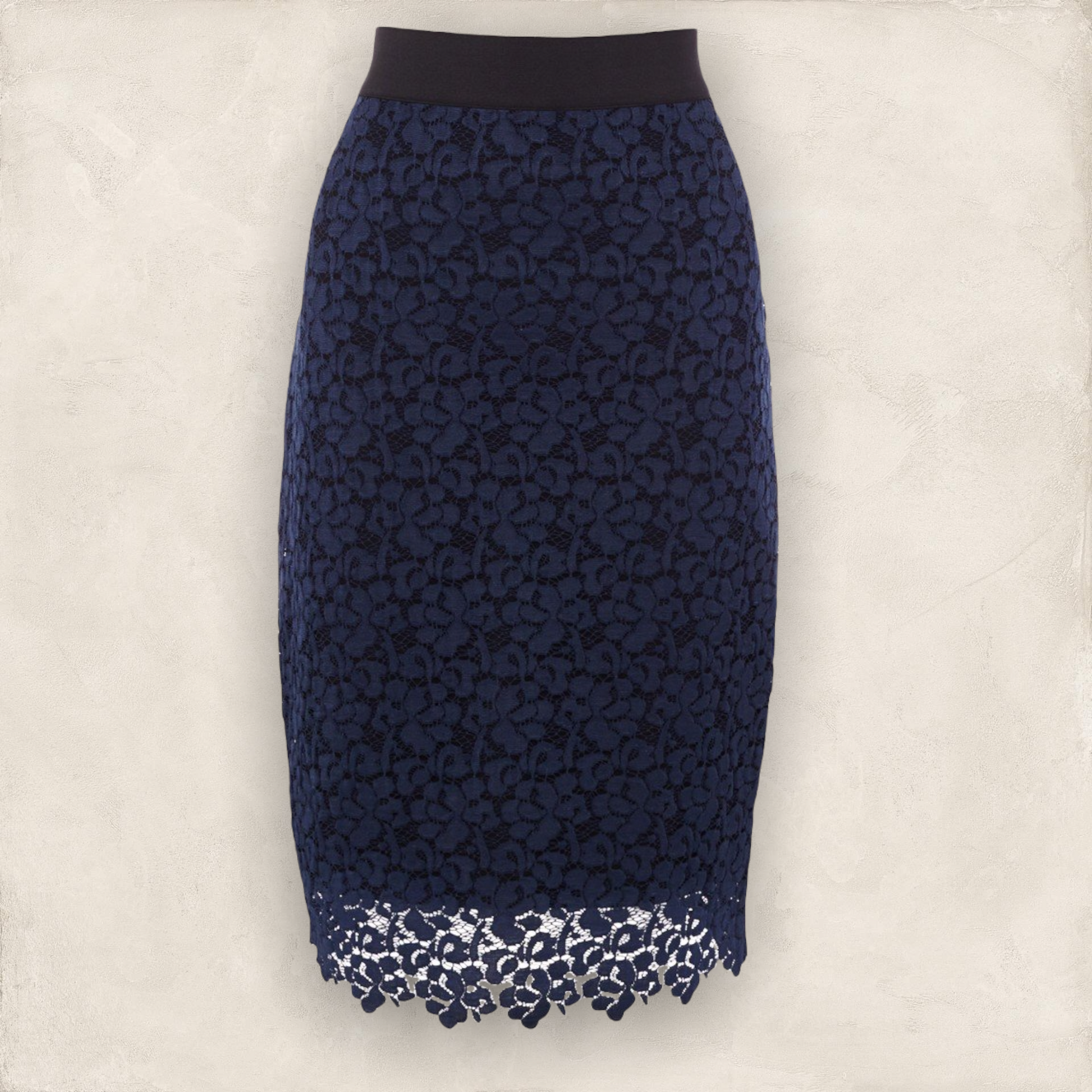 Coast Tullah Lace Top & Skirt Matching Set, Navy UK 12 US 8 EU 40 RRP £120 Timeless Fashions