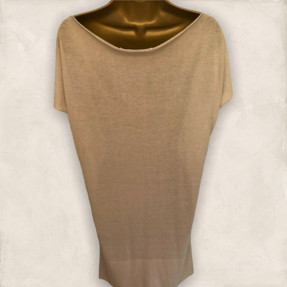 Jucca Natural Fine Knit Loose Fit Tunic Shift Dress UK 8 US 4 EU 36 Timeless Fashions