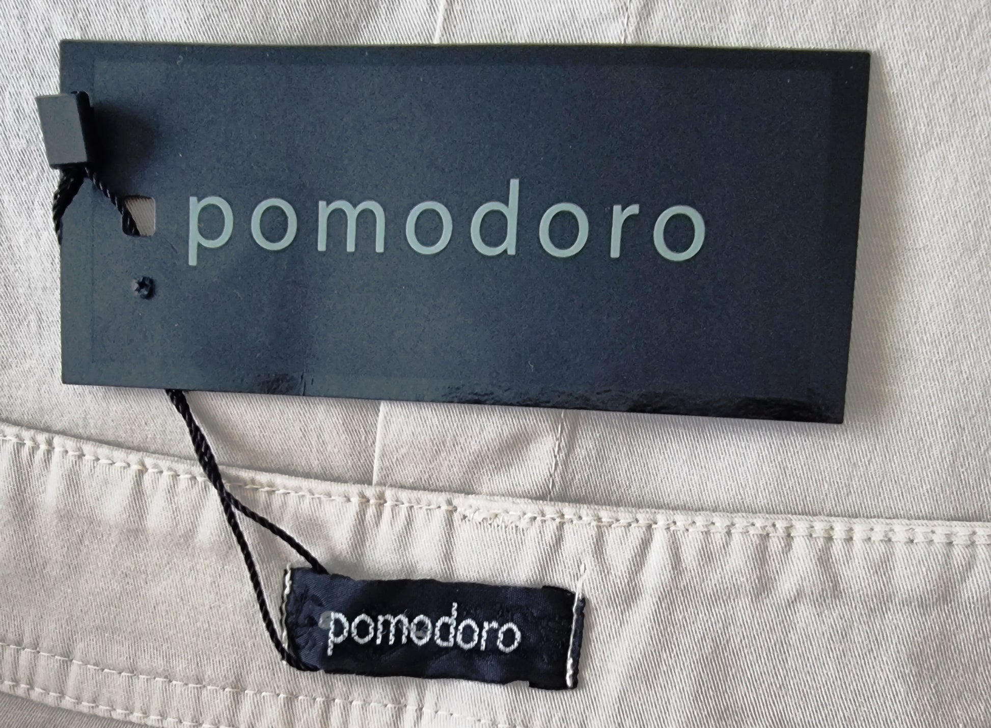 Pomodoro Womens Stone Stretch Cotton Skirt UK 10 EU 38 US 6 Timeless Fashions