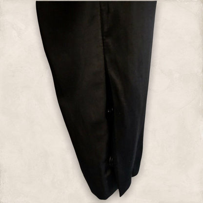 By Malene Birger Black Velvet, Silk & Satin Wrap Top UK 10 US 6 EU38 IT 42 Timeless Fashions