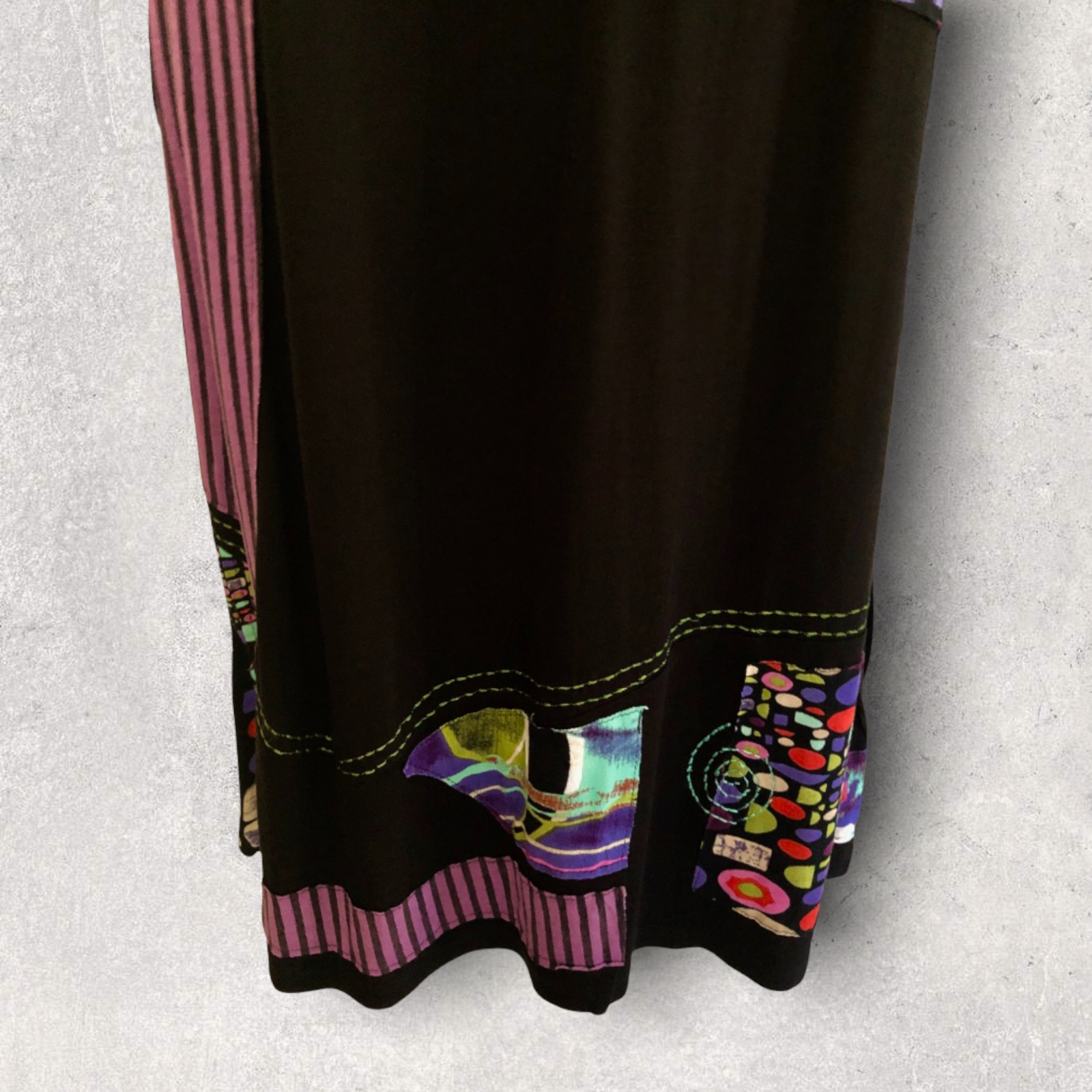 Orientique Multicoloured Print Long Sleeve Dress UK 16 US 12 EU 44 RRP £79.95 Timeless Fashions