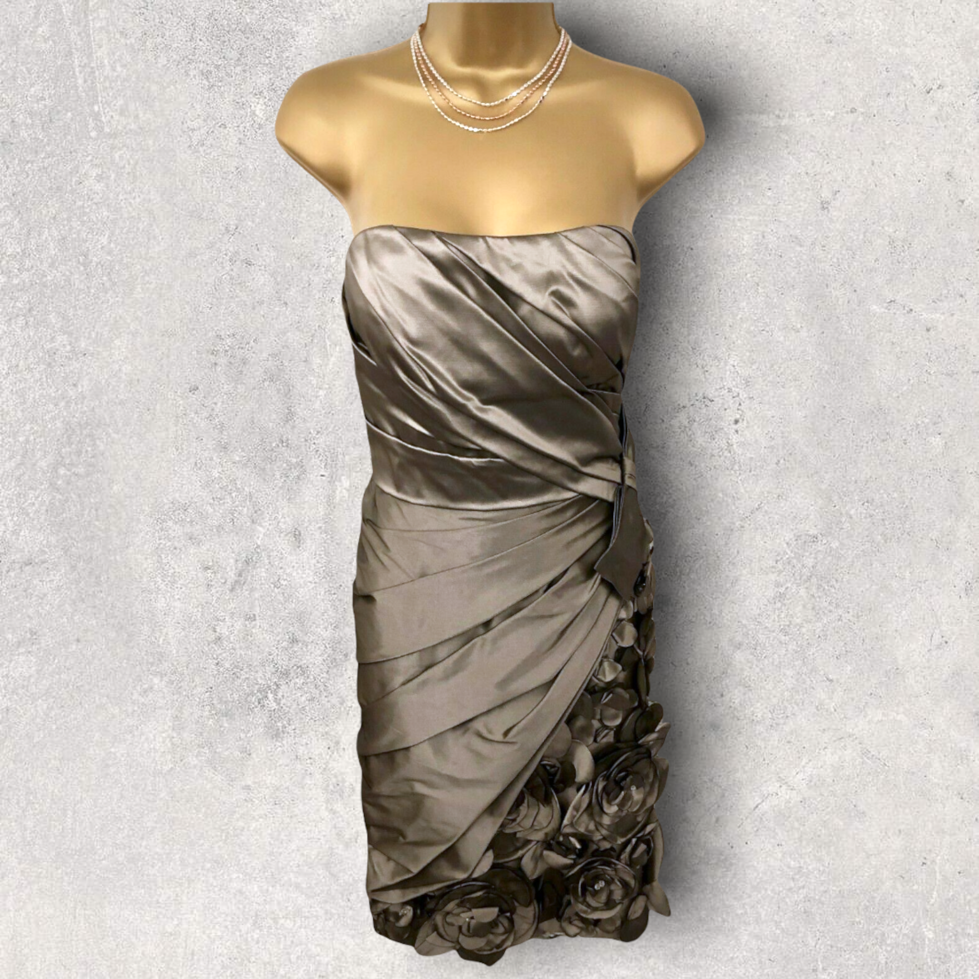 Love by Enzoani Shimmer Grey Wedding Dress Suit UK 10 US 6 EU 38 BNWT RRP £695 Timeless Fashions