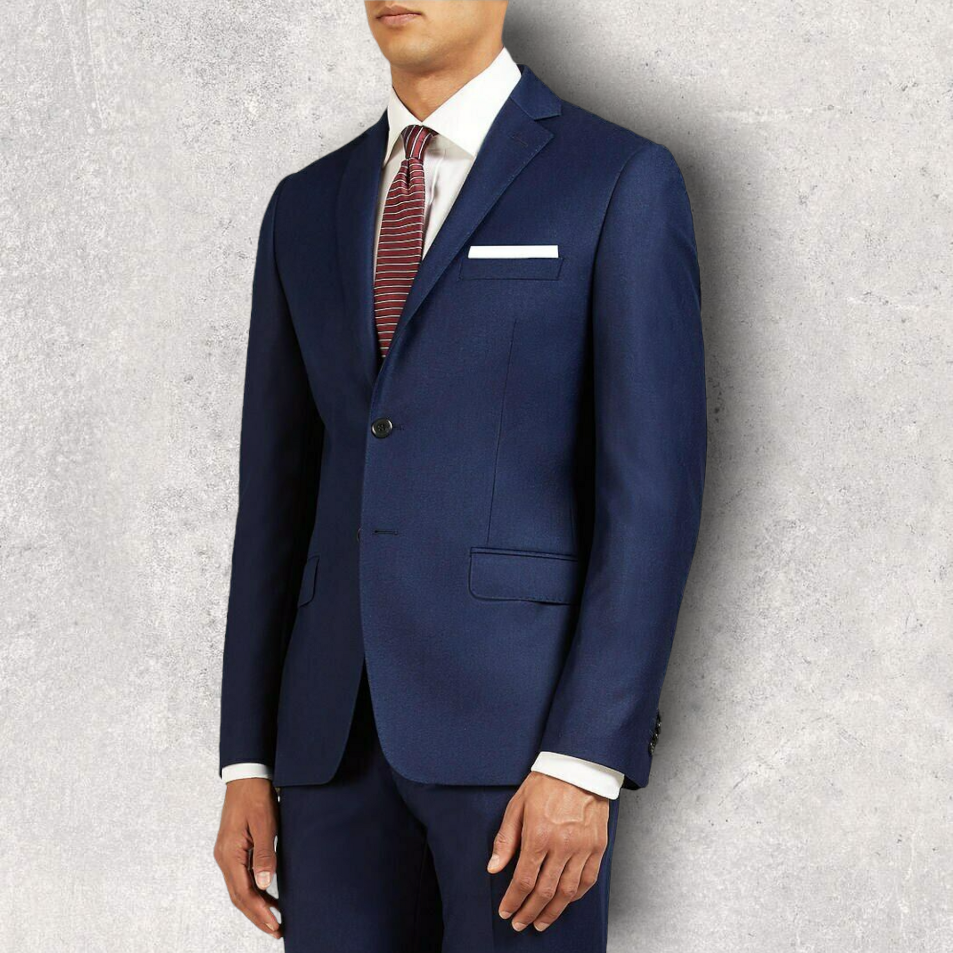 Daniel Hetcher Pindot Men's Blue Tailored Mens Suit Jacket UK 40L Timeless Fashions