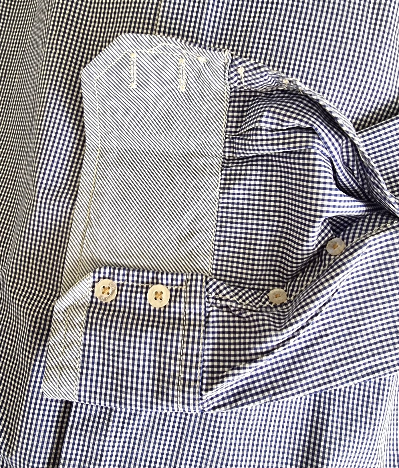 Scotch & Soda Blue & White Oxford Collar Cotton Check Mens Shirt Size M Timeless Fashions